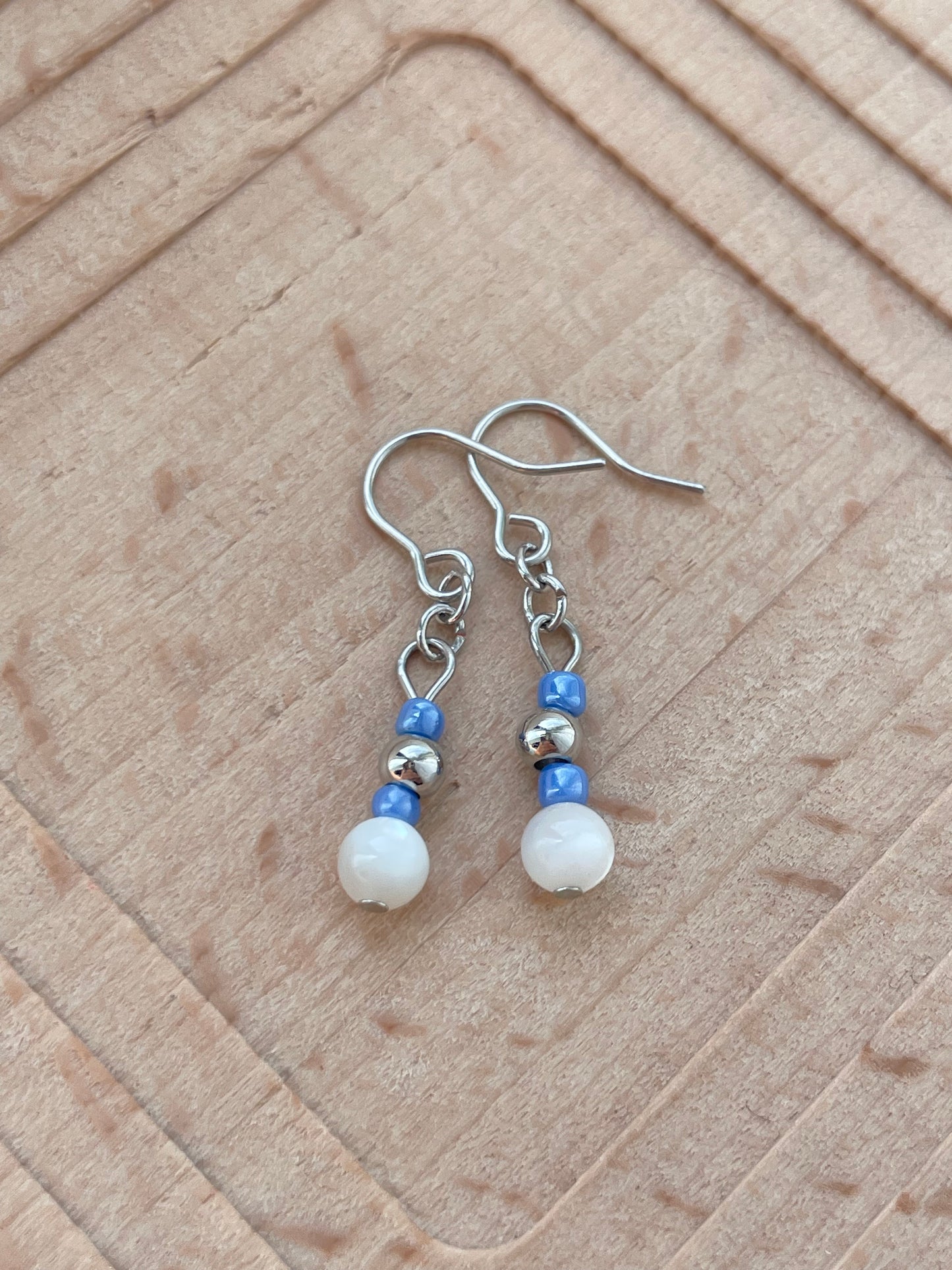 Maya - Cool Toned Minimal Earrings