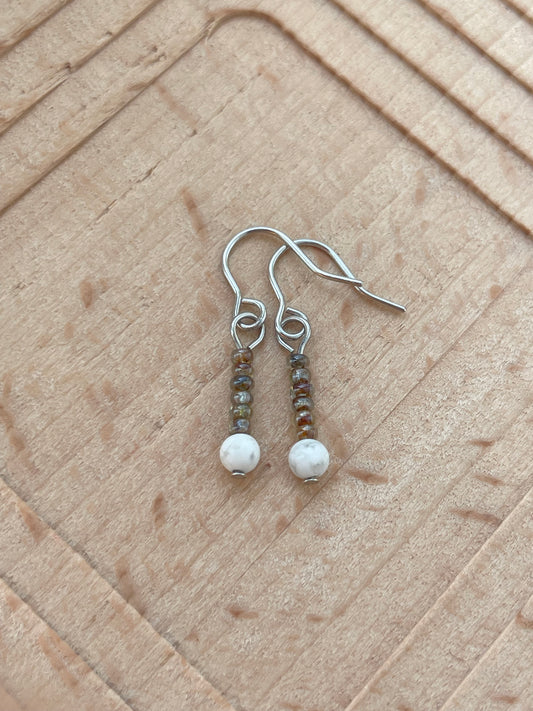 Akira - Cool Toned Minimal Earrings