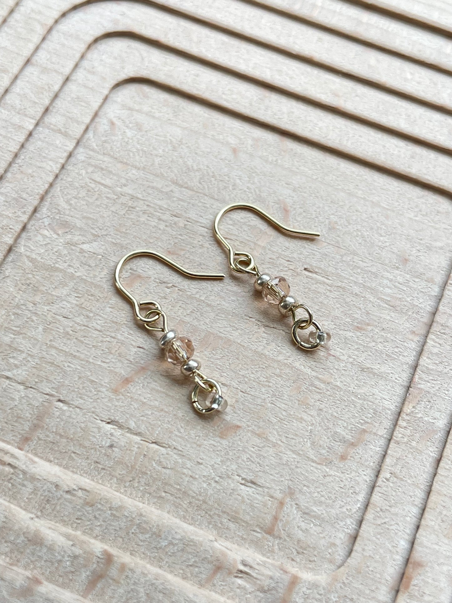 Hina - Warm Toned Minimal Earrings