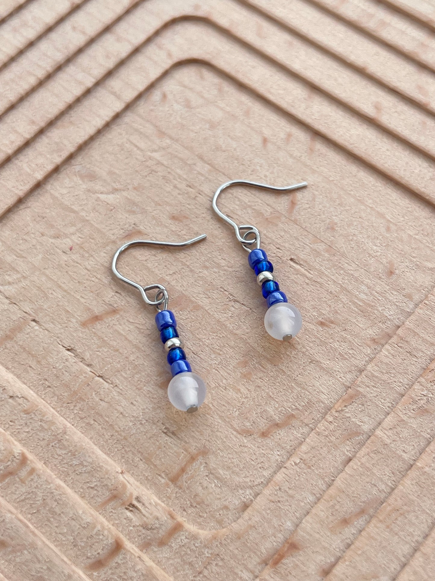 Akira - Cool Toned Minimal Earrings