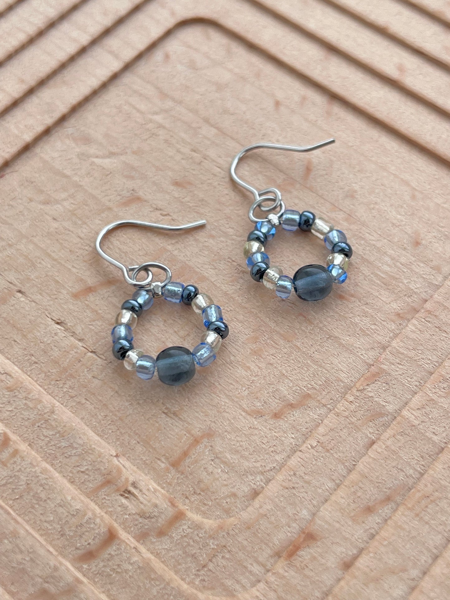 Akari - Cool Toned Minimal Earrings