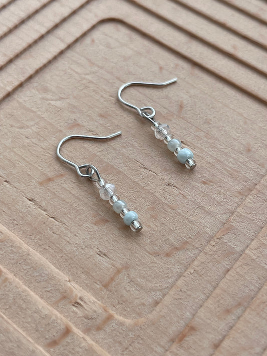 Tomu - Cool Toned Minimal Earrings