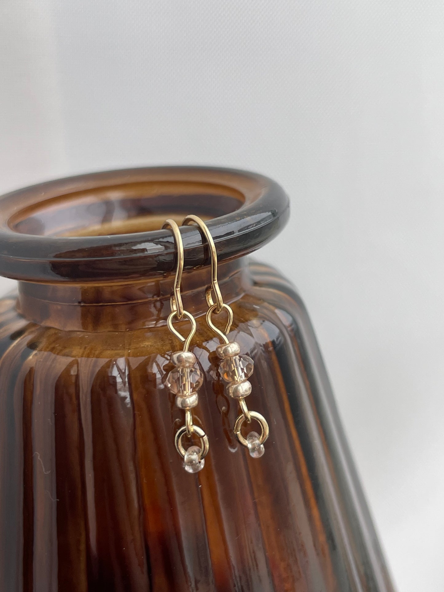 Hina - Warm Toned Minimal Earrings
