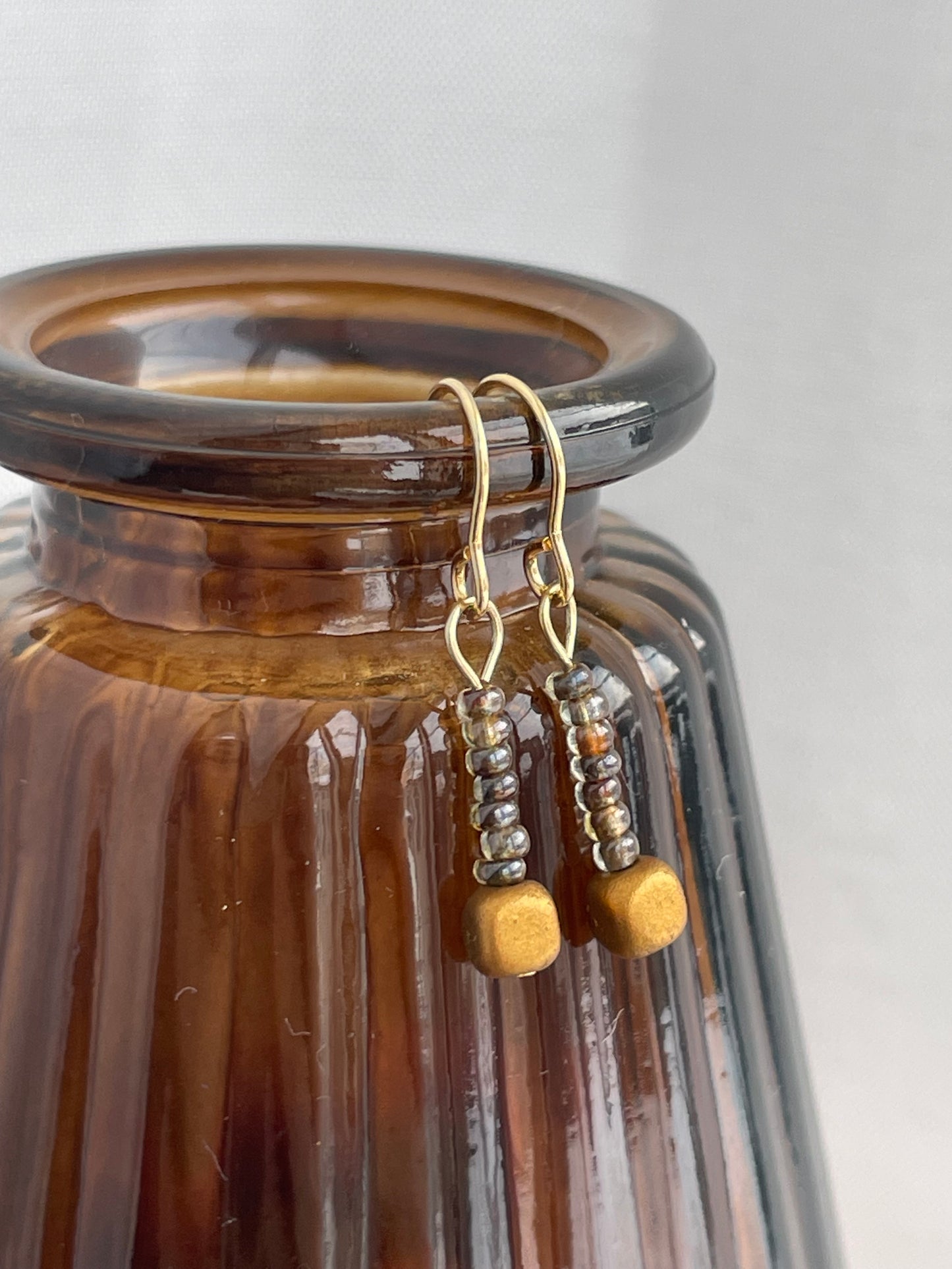 Akira - Warm Toned Minimal Earrings