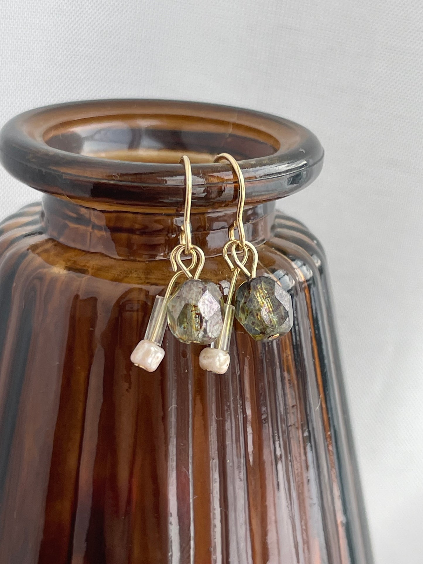 Niko - Warm Toned Minimal Earrings