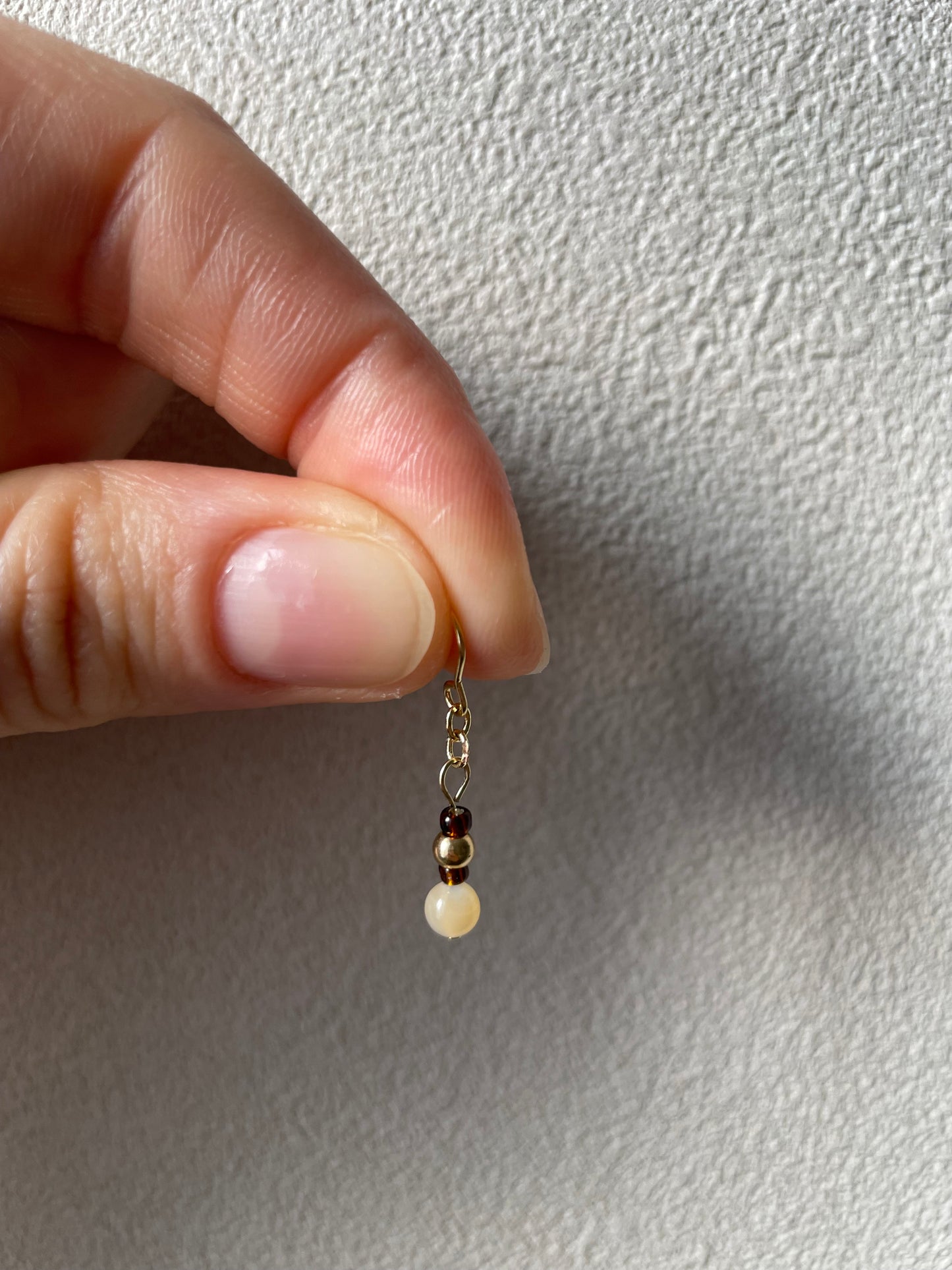 Maya - Warm Toned Minimal Earrings
